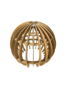 Lámpara XL redonda en cartón (60cm diámetro)