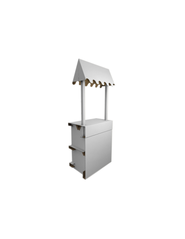 Kiosko de mercadillo pequeño 50x30x60/120cm