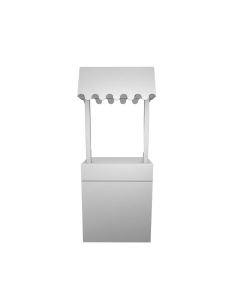 Kiosko de mercadillo mediano 65x40x75/160cm
