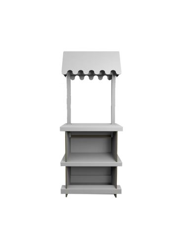 Kiosko de mercadillo mediano 65x40x75/160cm