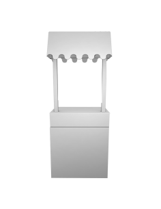 Kiosko de mercadillo grande 85x50x100/215cm