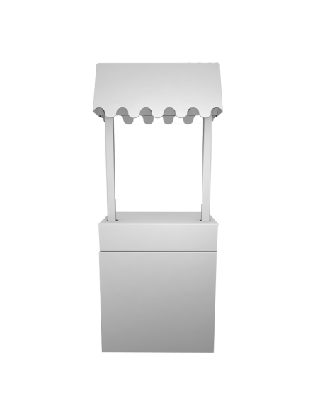 Kiosko de mercadillo grande 85x50x100/215cm