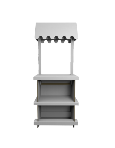 Kiosko de mercadillo grande 85x50x100/215cm