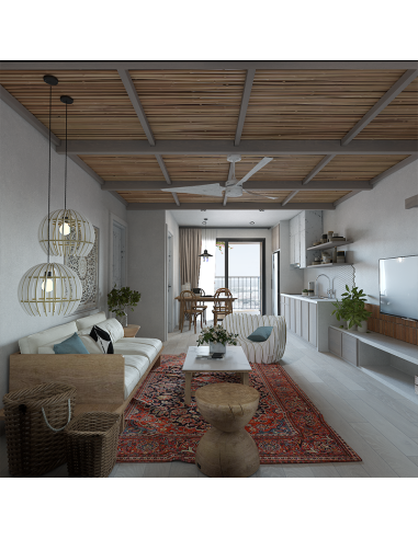 Sillón blanco de cartón ondulado (Nordwerk MC 302)