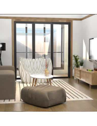 Sillón blanco de cartón ondulado (Nordwerk MC 302)