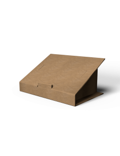 Atril elevador portátil en cartón marrón (hasta 21'') 2