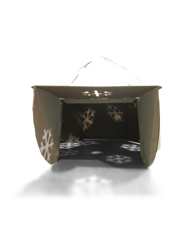 Iglú blanco mediano de cartón 70x70x70cm