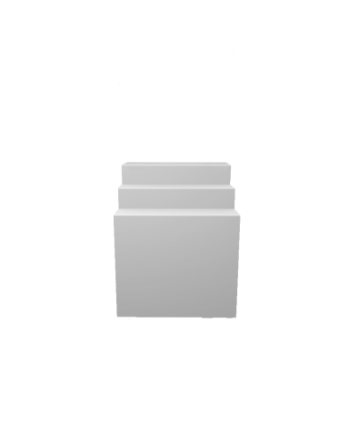 Mostrador escalonado grande color blanco DIY puesto, mesa dulces y primera comunión