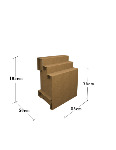 Mostrador escalonado grande color marrónDIY puesto, mesa dulces y primera comunión