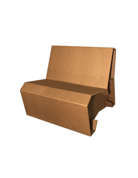 Banco plegable de cartón marrón HASTA 200 KG