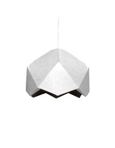 Lámpara origami en cartón blanco Ø40cm 2